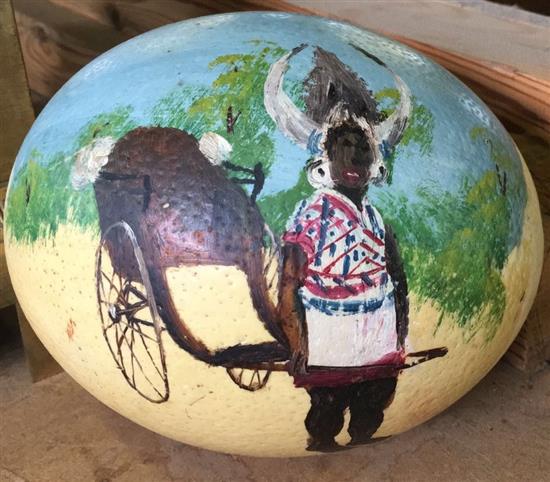Ostrich egg(-)